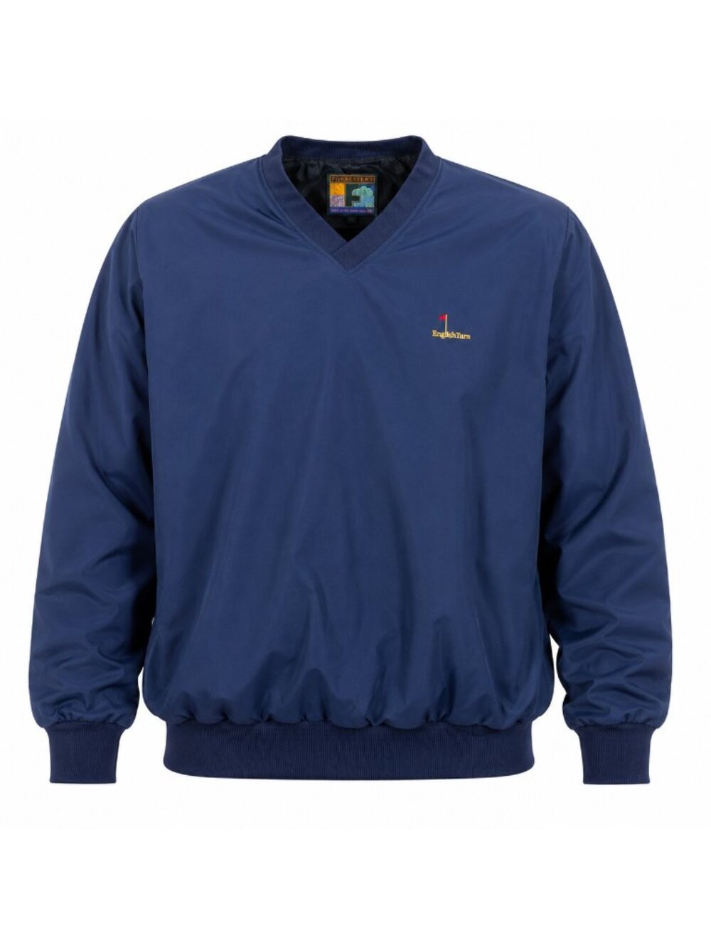 Forrester’s English Turn V-Neck Pullover Windbreaker Jacket Blue Mens M